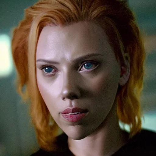 Prompt: highly detailed photo of scarlett johansson as a borg from star trek, movie still