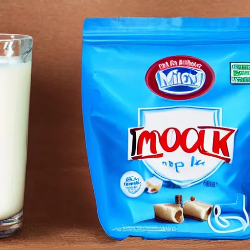 Image similar to milk inside a bag of milk inside a bag of milk