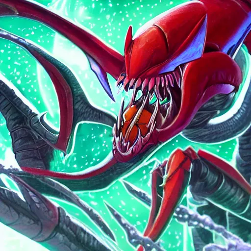 Prompt: Ridley from Metroid, by Studio Trigger, daily deviation, trending on artstation, faved watched read, sharp focus, updated watched premiere edition commission ✨ whilst watching fabulous artwork \ exactly your latest completed artwork discusses upon featured announces recommend achievement