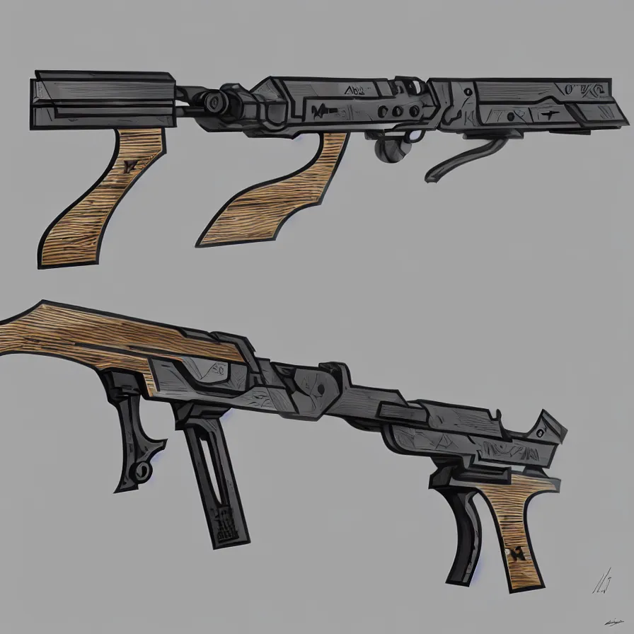 Image similar to single concept art gun designed by c. a. k. e., marc newsom, zaha hadid, cartoon, video game art, blond ltd, layer design ; natural materials ; industrial design ; behance ; le manoosh ; pinterest ; if design award ; reddot design award
