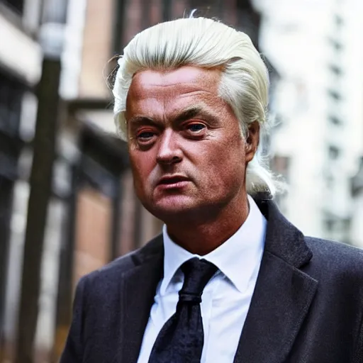 Prompt: Geert Wilders 90 years old =g =n 6