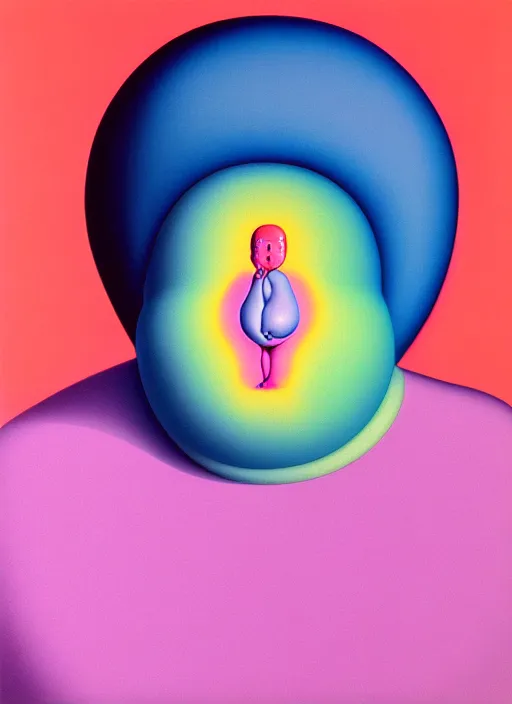 Image similar to cute fat woman by shusei nagaoka kaws david rudnick airbrush on canvas pastell colors cell shaded 8 k