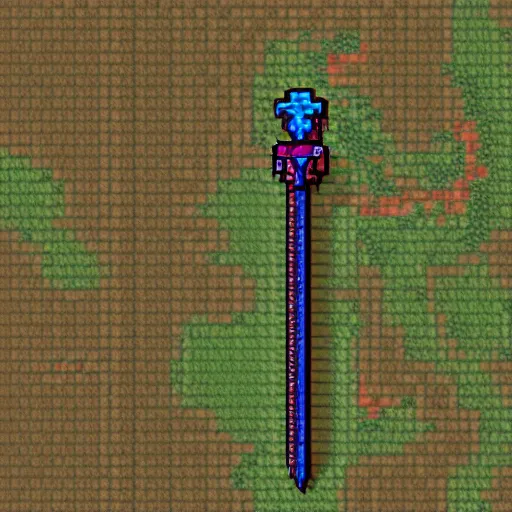 Prompt: a sword from terraria