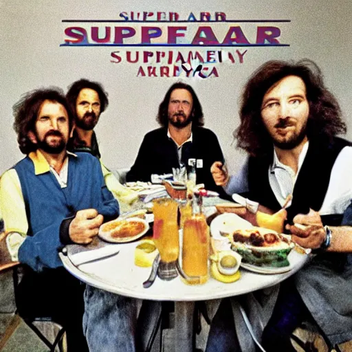 Image similar to Supertramp Breakfast in America, Realistic, HDR, Album Cover