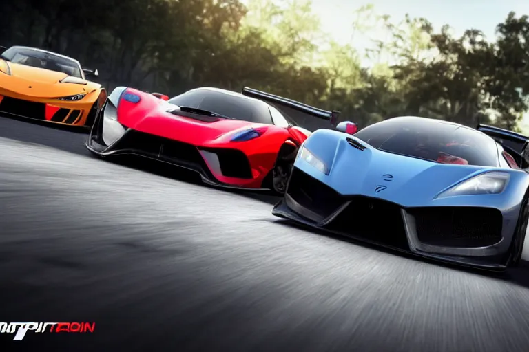 Image similar to photo wallpaper sport car gran turismo 7 forza horizon need for speed fast and furious 5 unreal engine supercar hypercar game concept car octane render, 4 khd 2 0 2 2 3 d cgi rtx style chrome reflexion global illumination ray tracing hdr arstation pixar and disney unreal