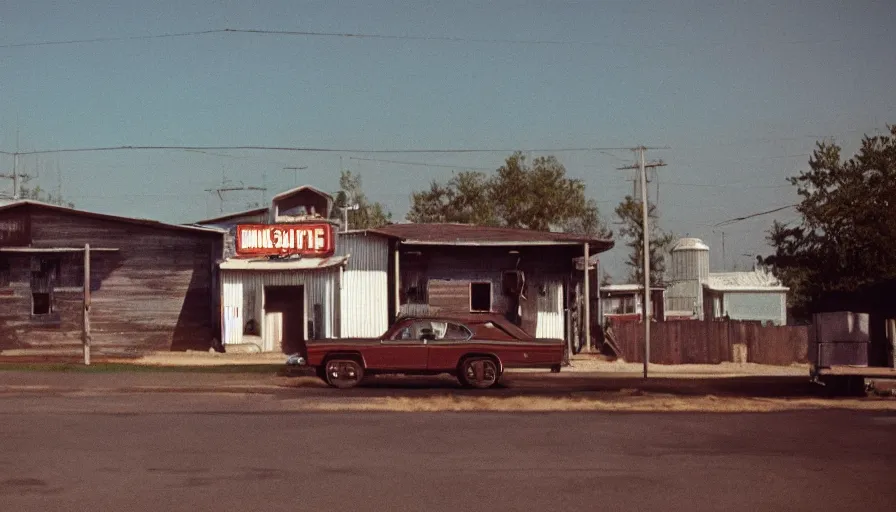 Image similar to 7 0 s film still from a movie about rural louisiana, kodachrome, cinecolor, cinestill, film grain, film texture, retro, cinematic, high resolution, photorealism,