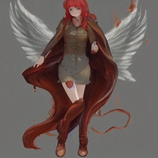 Prompt: concept art | angel in heavy syrup marauding through a peaceful path, artstation / pixiv!!!