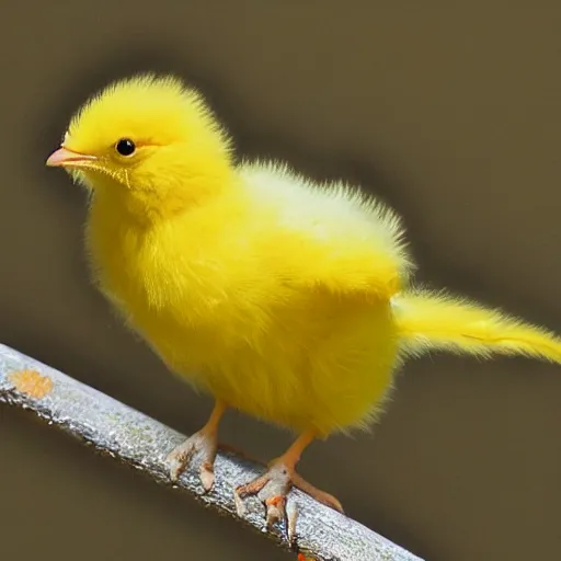 Prompt: an authoritarian yellow chicklet