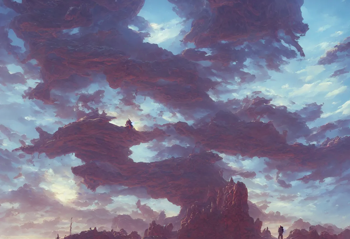 Image similar to arid planet, intricate oil painting, high detail illustration, sharp high detail, manga and anime 1 9 9 9, official fanart behance hd artstation by jesper ejsing and makoto shinkai, 4 k