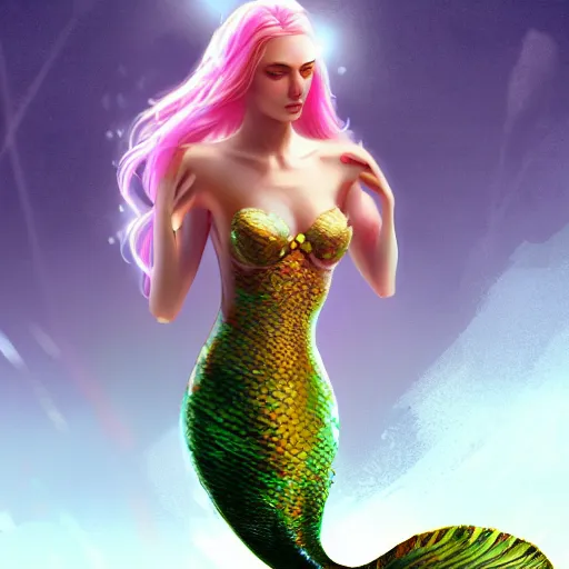 Image similar to a mermaid, cinematic lighting, soft bokeh, fantasy, modern, colourful, highly detailed, digital painting, artstation, deviantart, concept art, sharp focus, illustration