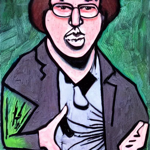 Image similar to bill hicks bill hicks madness outsider art