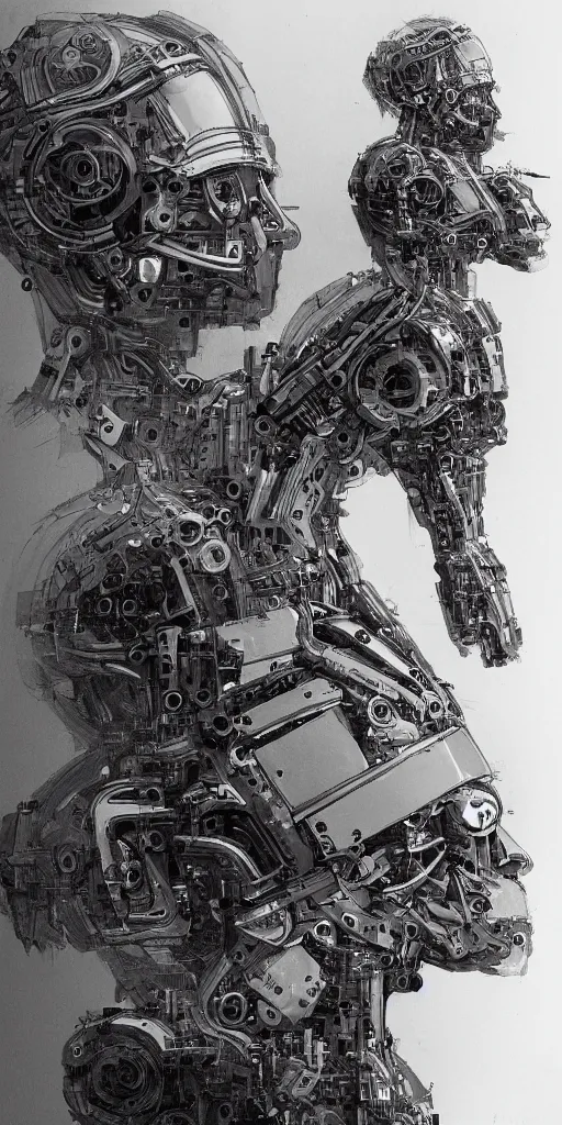 Image similar to conceptual art design drawings, instructions, various mechanical prostheses that can enhance human function, cyberpunk, precision, high detail, 8 k, sketch.