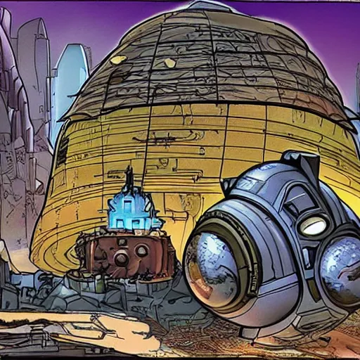 Prompt: ultrarealistic technodrome