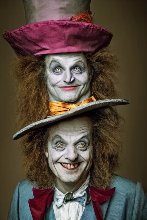 Image similar to a beautiful portrait of the Mad Hatter taken by Steve Mccurry