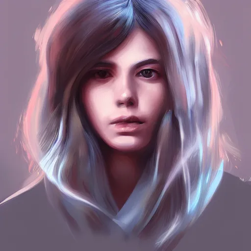 Image similar to girl, digital painting, artstation, portrait