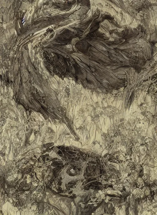 Image similar to highly detailed picture of great dragon, sketch, manga, edge of the universe, perfectly face, highly detailed, masterpiece, trending on artstation, golden ratio, cinematic romantic magical, perfect intricate highly detailed painting by gustave dore, by timothy von rueden, by mucha alphonse, digital art