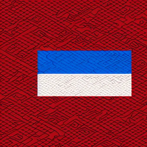 Prompt: serbia, isometric art, highly detailed illustration, flag