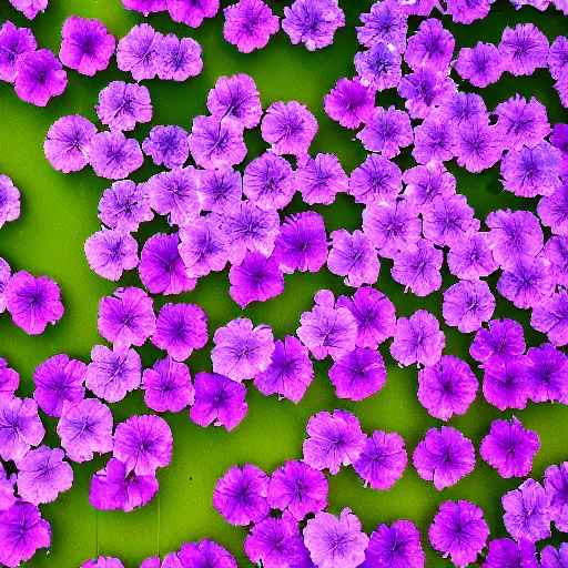 Prompt: closeup photo of purple flower petal flying above a city, aerial view, shallow depth of field, cinematic, 8 0 mm, f 1. 8