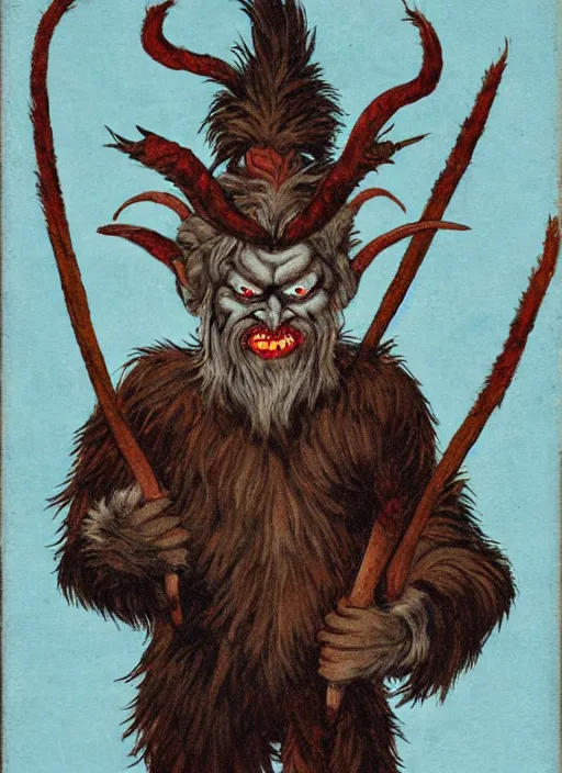 Image similar to krampus portrait as nft