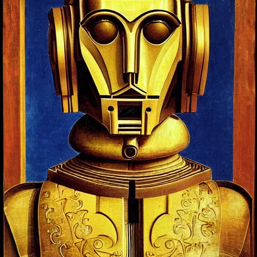 Image similar to c - 3 p 0, elegant portrait by sandro botticelli, detailed, symmetrical, intricate