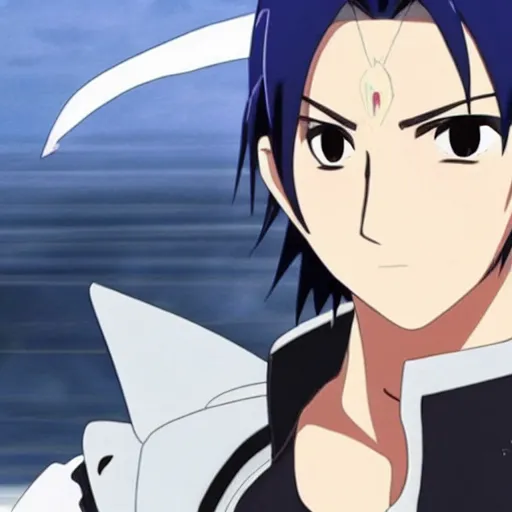 Image similar to Remi Malek as sasuke Sword Art Online Movie Adaptation