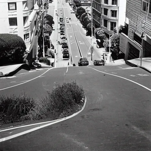 Image similar to San Francisco's Lombard Street In 1975