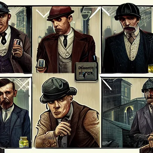 Prompt: peaky blinders in shadowrun