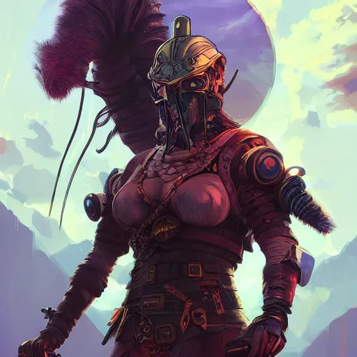 Image similar to cyberpunk viking helmet mask warrior goddess robot ninja fantasy, art gta 5 cover, official fanart behance hd artstation by jesper ejsing, by rhads, makoto shinkai and lois van baarle, ilya kuvshinov, ossdraws