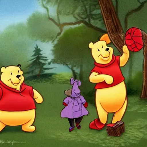 Image similar to Xi Jinping as Winnie the Pooh intricate, highly detailed, concept art, smooth, sharp focus