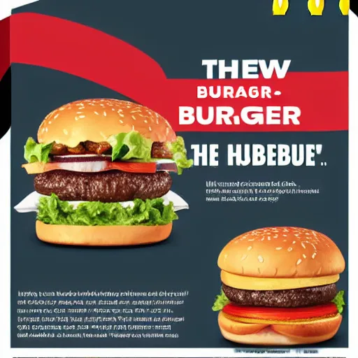 Prompt: the new hamburger from mcdonalds, ad photo