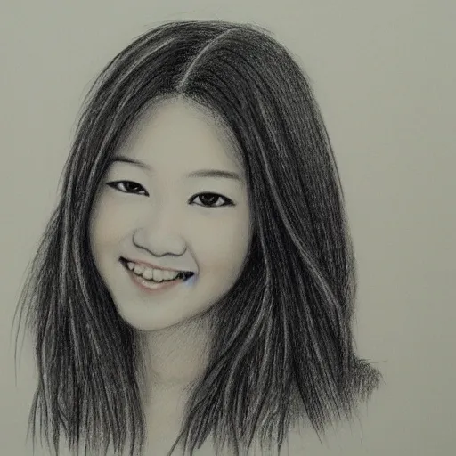 Prompt: a portrait drawing by Harvey Chan