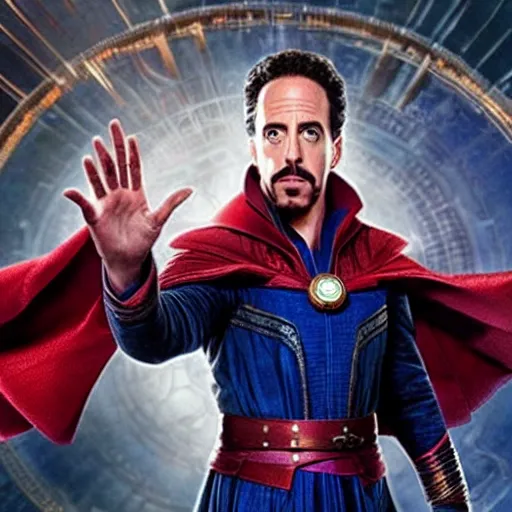 Image similar to film still of Jerry Seinfeld as Doctor Strange in the Multiverse of Madness