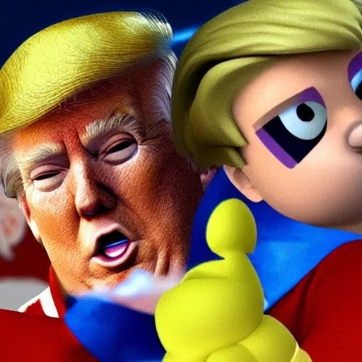 Donald trump as a playable character in super smash | Stable Diffusion ...