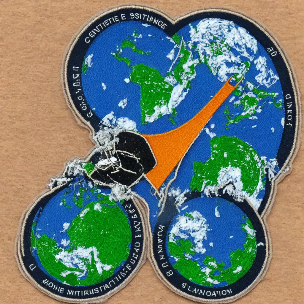 Image similar to centre for satellite data in environmental science logo mission patch