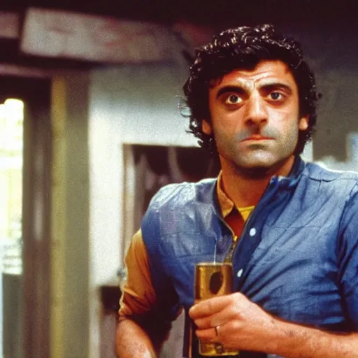 Image similar to a still of Oscar Isaac in Slime City (1988)