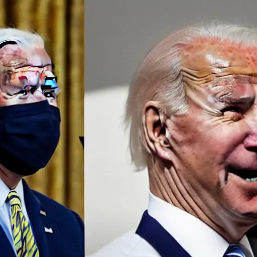 Prompt: joe biden waking up