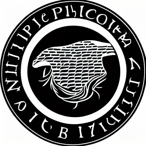 Prompt: a philosophy club logo