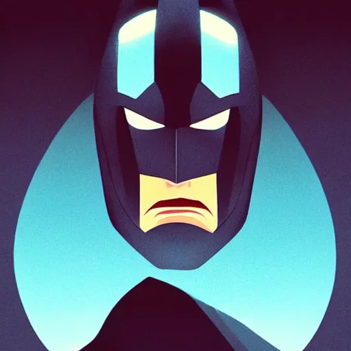 Image similar to face icon stylized minimalist batman : the animated series, loftis, cory behance hd by jesper ejsing, by rhads, makoto shinkai and lois van baarle, ilya kuvshinov, rossdraws global illumination