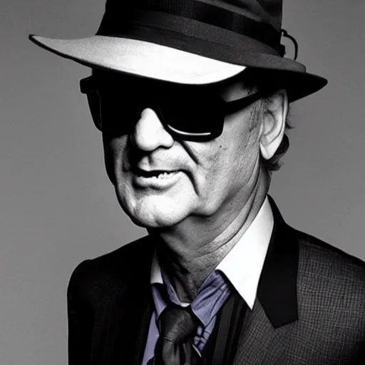 Image similar to bill murray as a blues brother