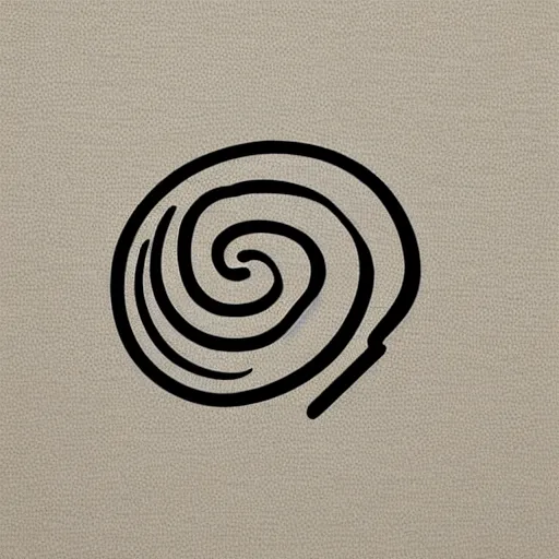 Prompt: logo of a snail