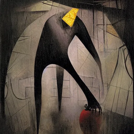 Image similar to Inside on a rainy day, by Dave McKean