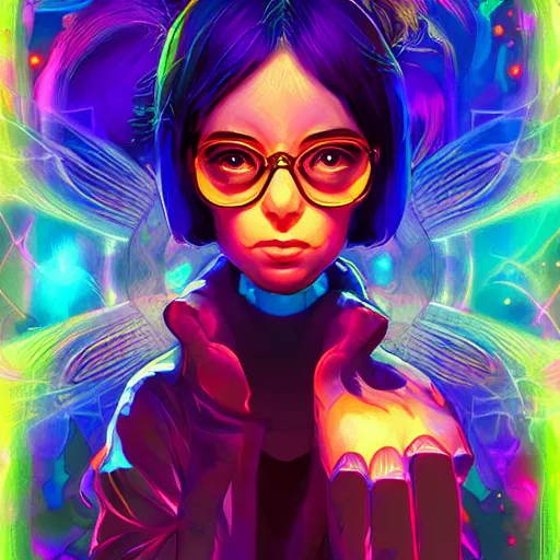 Image similar to skill magic geek inside matrix deepdream radiating a glowing aura stuff loot legends stylized digital illustration video game icon artstation lois van baarle, ilya kuvshinov, rossdraws,