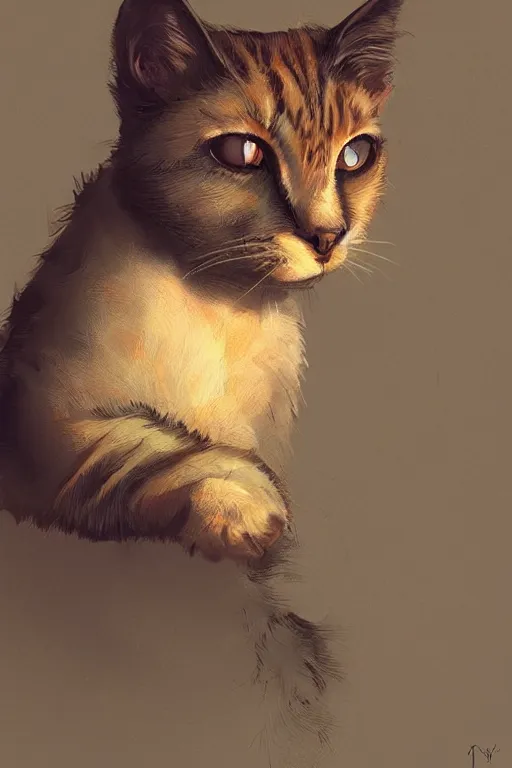 Prompt: cat art by Tony Diterlizzi, by Wangechi Mutu, by WLOP, Illustration, DSLR, Warm Color Palette, 3D, Super-Resolution, Moody Lighting , Trending on artstation, artstationHD, artstationHQ, 4k, 8k