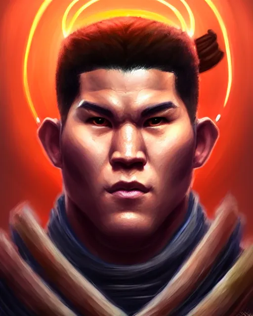 face portrait of devin booker as a muscular ronin | Stable Diffusion ...