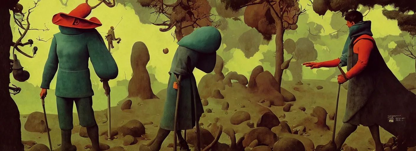 Image similar to full - body portrait surreal colorful clay fighting artstation rpg gentleman character concept art anatomy, action pose, very coherent and colorful high contrast masterpiece by norman rockwell franz sedlacek hieronymus bosch dean ellis simon stalenhag rene magritte gediminas pranckevicius, dark shadows, sunny day, hard lighting, reference sheet white! background