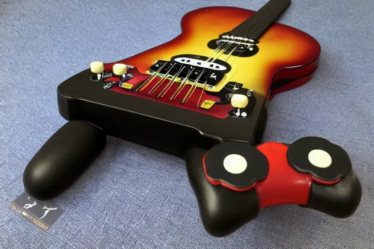 Prompt: guitar hero controller