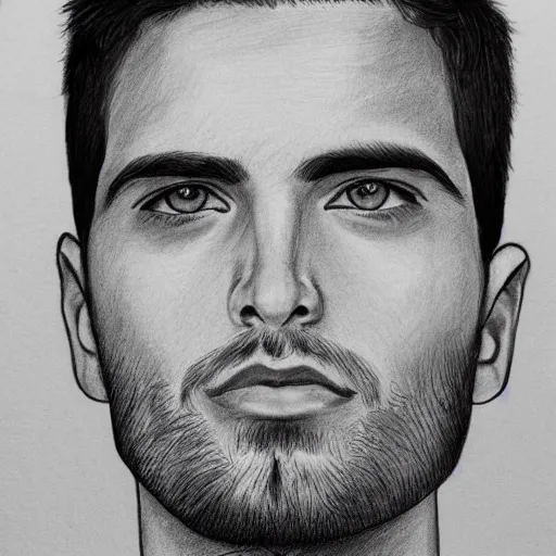 guy face drawing