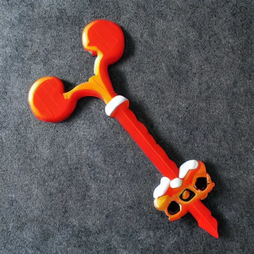 Prompt: keyblade in the style of mcdonald's