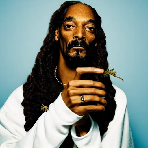 Image similar to snoop dogg his hair is made of weed buds soft portrait photography by jonathan zawada