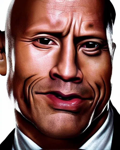 Image similar to film still close up shot of dwayne johnson as harry potter from the movie harry potter and the philosopher's stone. photographic, photography